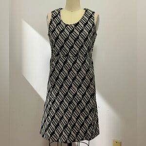 Black and White Knit Dress